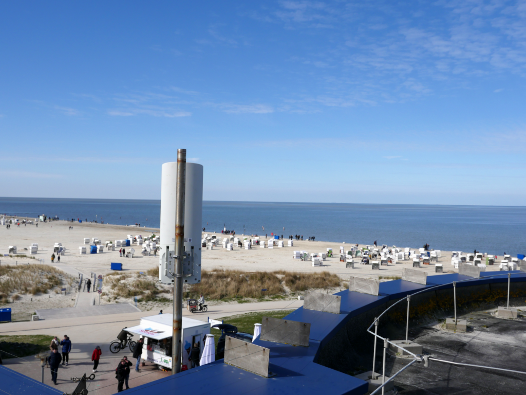 WLAN auf der Strandpromenade Norddeich