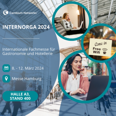 Cambium Networks auf der Internorga 2024 in Hamburg