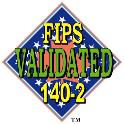 FIPS Validated 140-2 Certification Badge