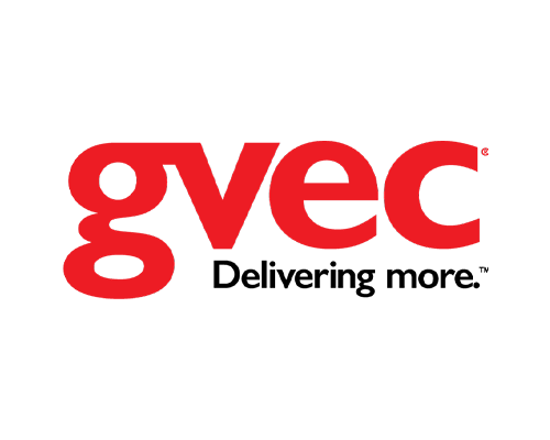 Broadband service provider gvec logo.