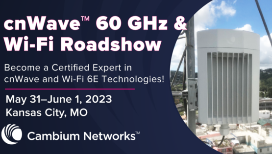 cnWave 60 GHz & Wi-Fi Roadshow Event Banner