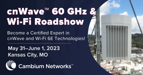 cnWave 60 GHz & Wi-Fi Roadshow Event Banner